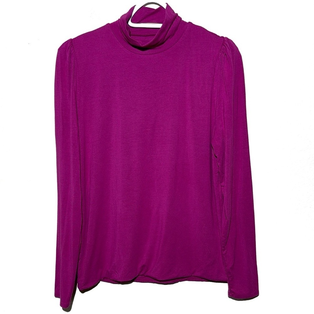 J Crew FormKnit puff-sleeve turtleneck Top BT701